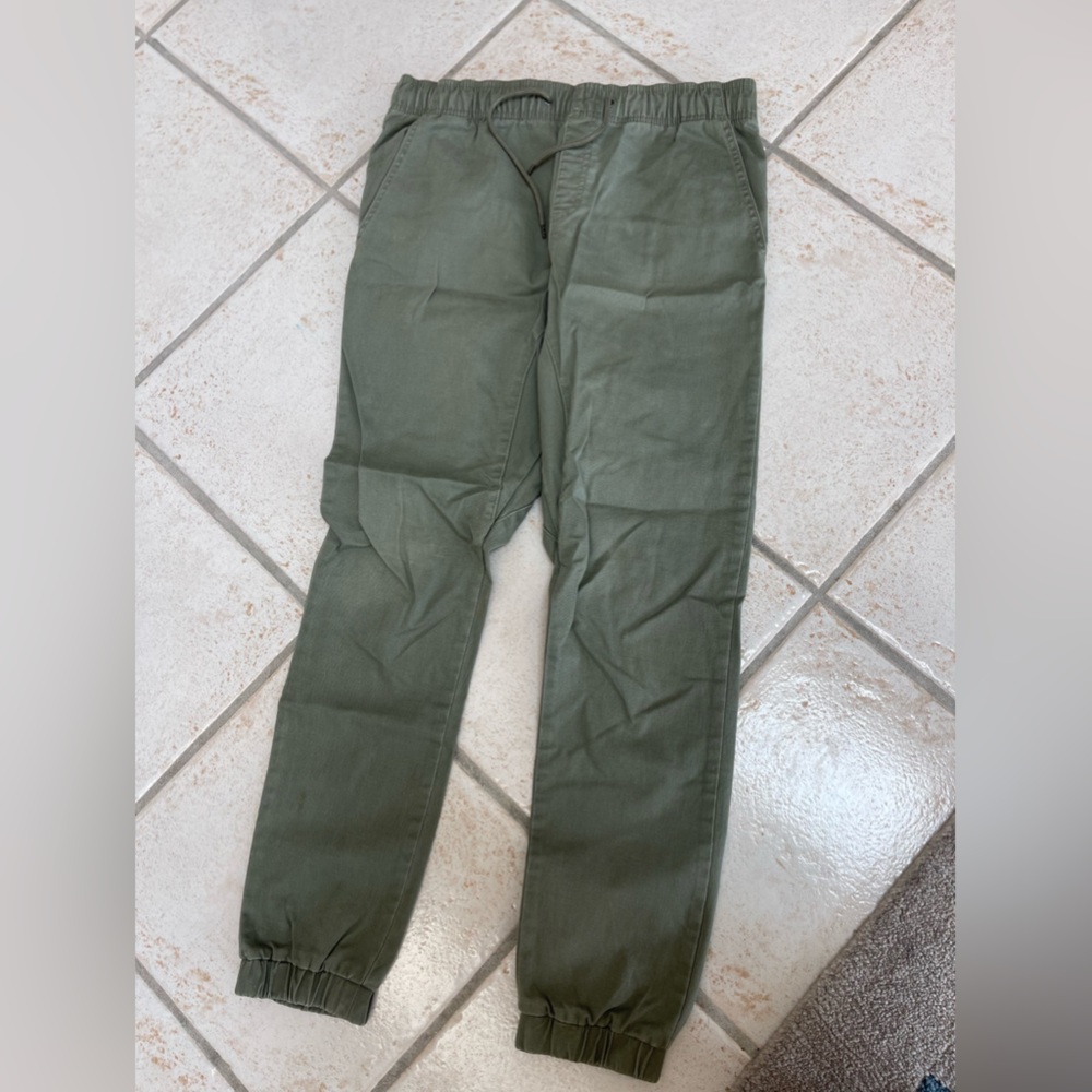 Army green cargo high waist jogger